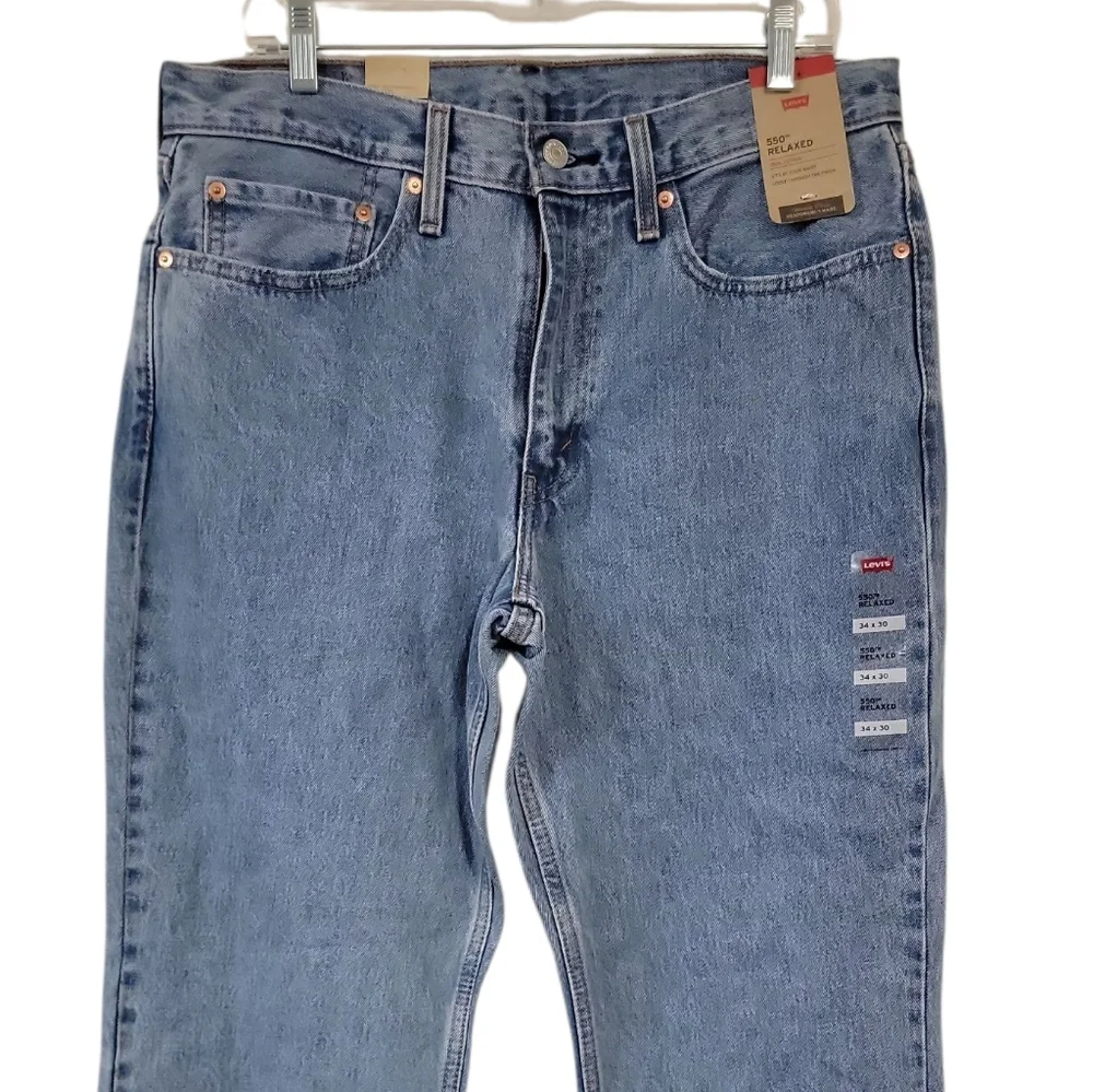 Levi's Men's Blue Jeans Relaxed FIT 550 New With Tags Size 34 X 30